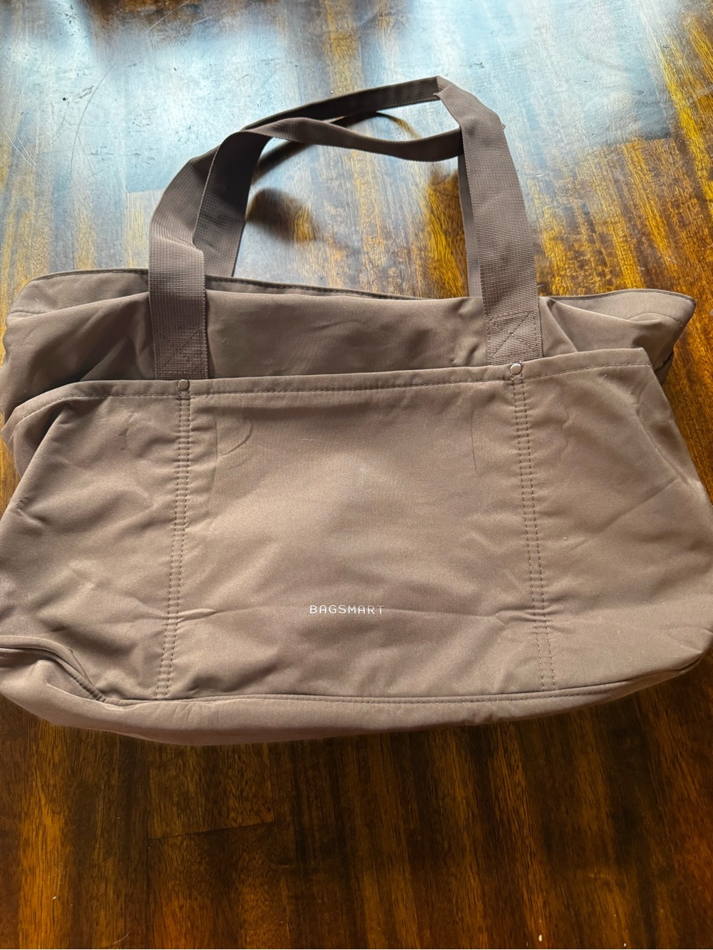 Bagsmart Dark Brown Travel Tote Bag - Picture 2 of 9